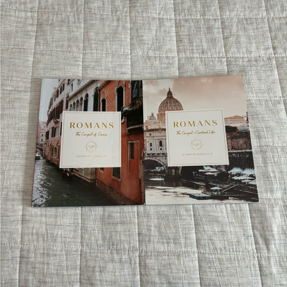 The Daily Grace Co. Romans Bible Study books volume 1 and 2
